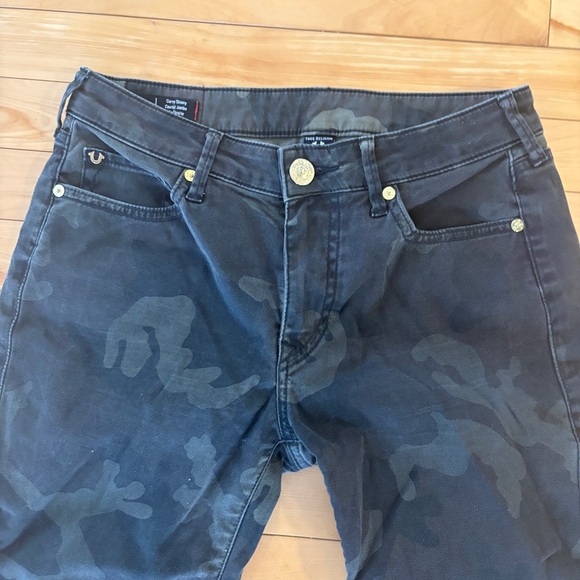 True Religion camo Curvy Skinny Jeans size 29 camouflage army green Jennie - Picture 12 of 14
